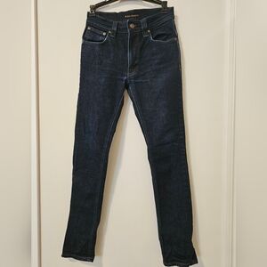 NUDIE JEANS | Thin Finn | Straight Sz W29 L32. Color Dry Dark Gray